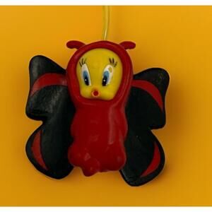 Extremely Rare Looney Tunes Tweety Bird Butterfly Charm Strap collectable Black